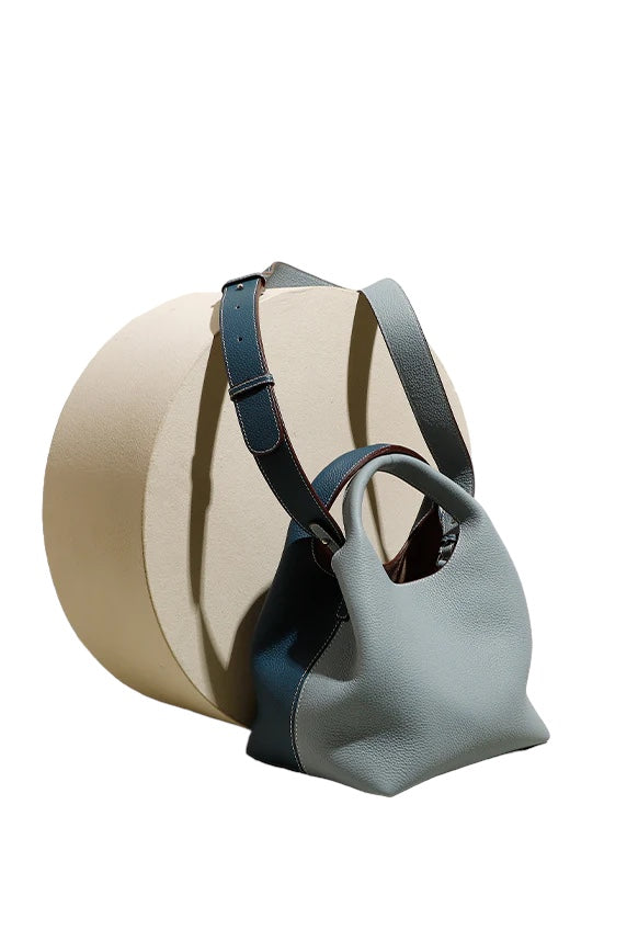 THE JO TWO-TONED BUCKET BAG