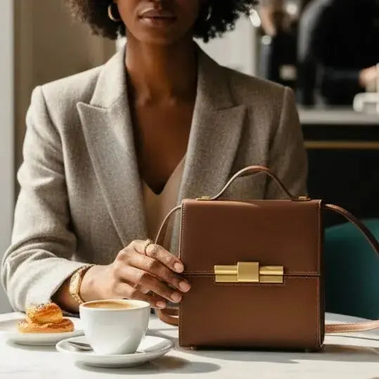 THE NINA CIGAR BOX BAG thebagicon