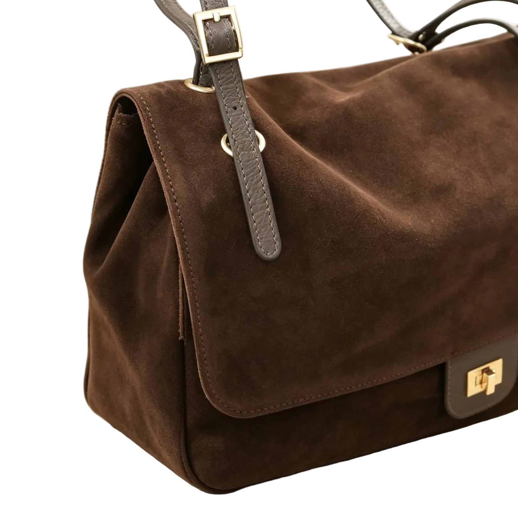 WILMA LARGE SUEDE SHOULDER BAG