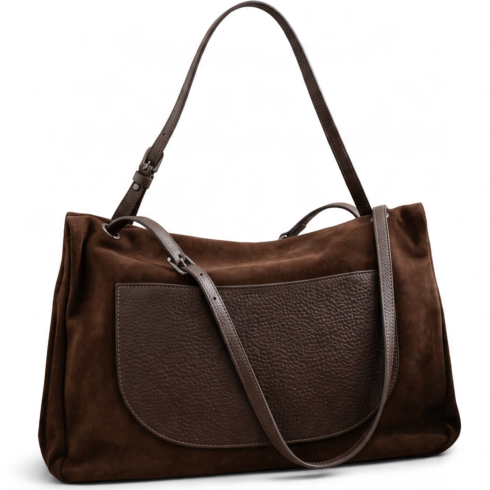 WILMA LARGE SUEDE SHOULDER BAG