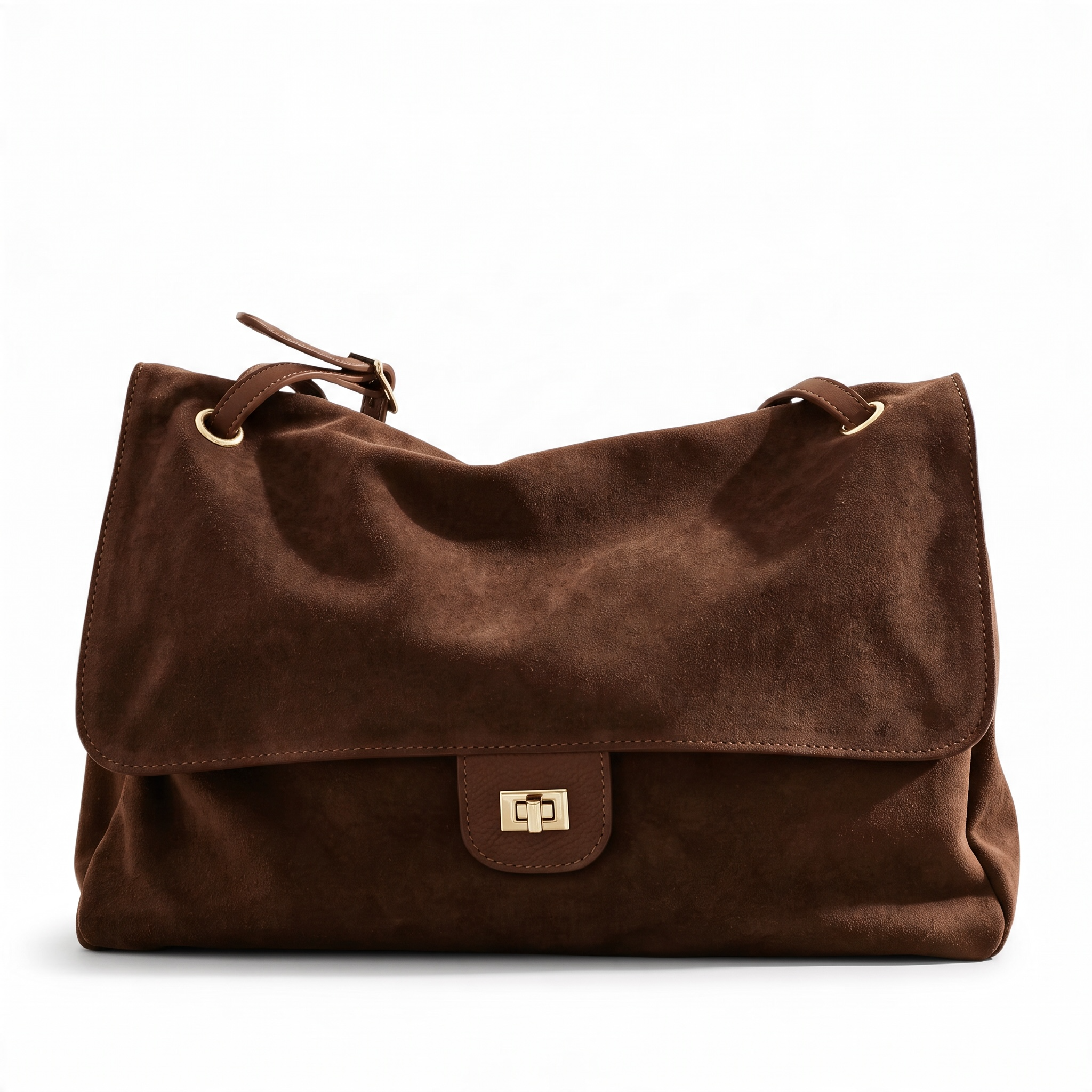 WILMA LARGE SUEDE SHOULDER BAG