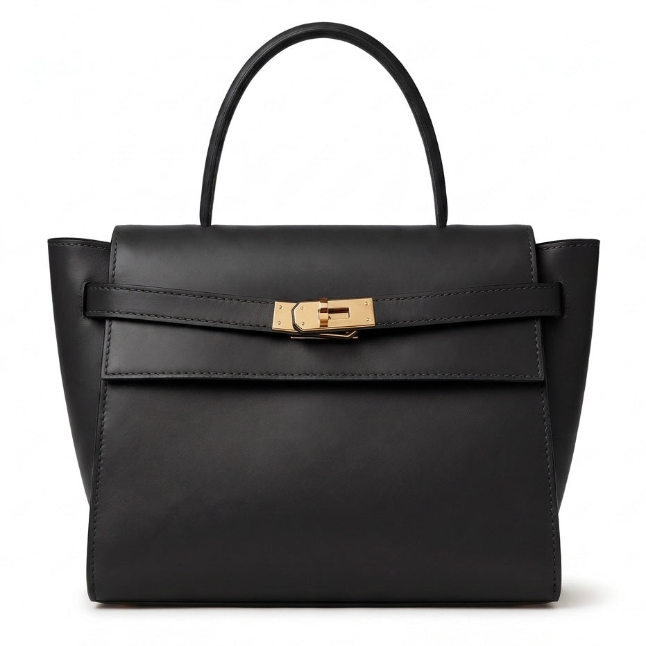 THE DIANA SMOOTH LEATHER TOP HANDLE BAG