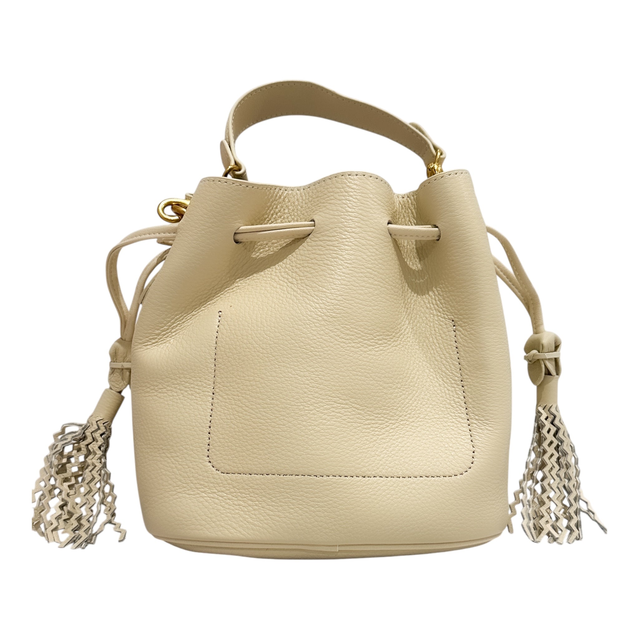 Leather Bucket Bag Final Sale Burgundy