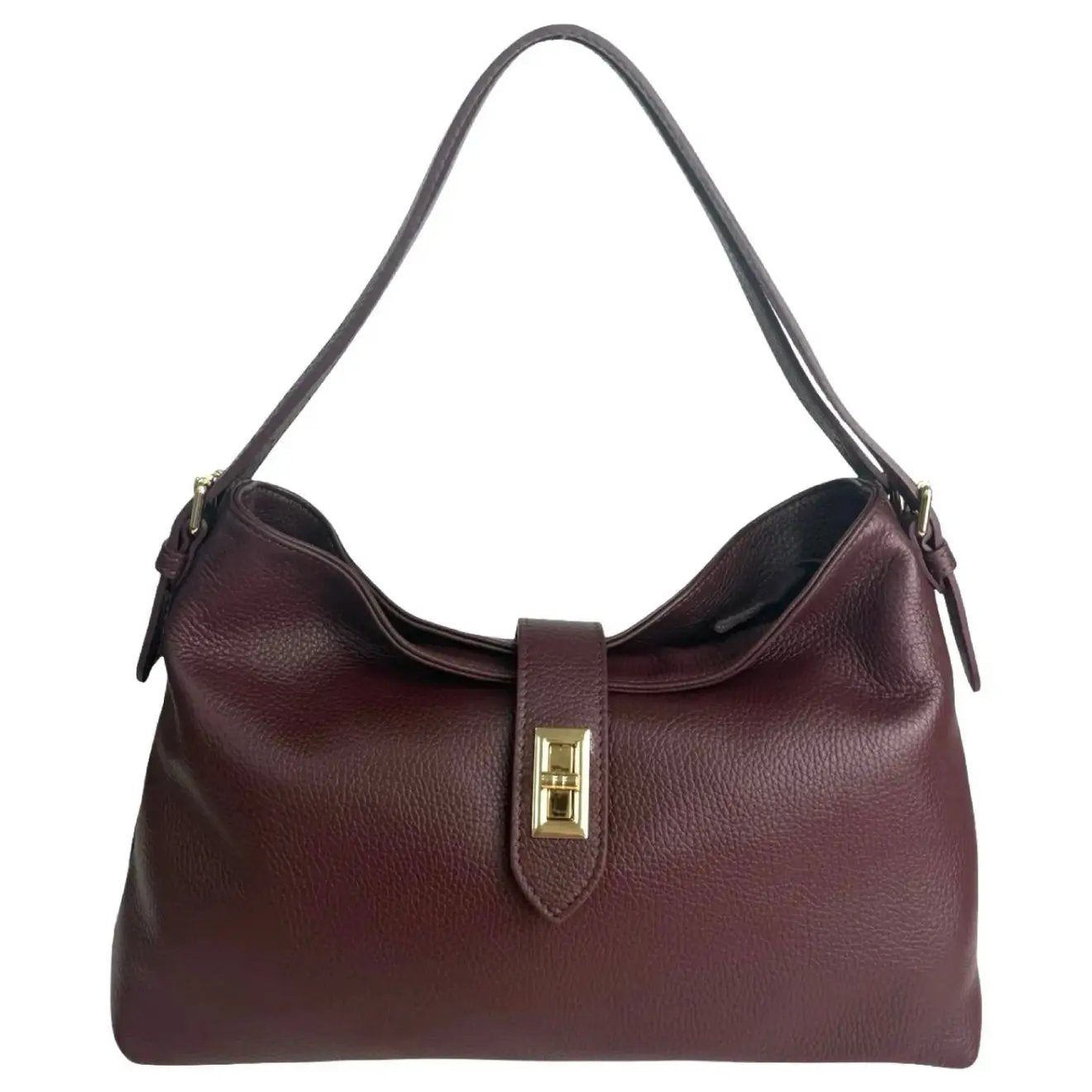 THE CLARA LEATHER SLOUCH BAG thebagicon