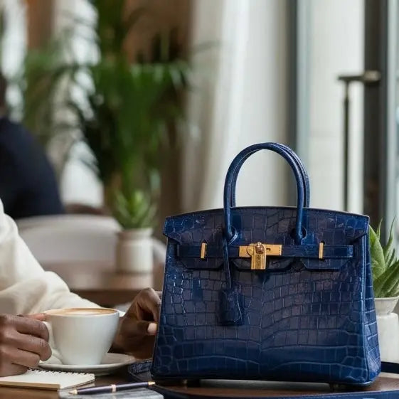 THE GWEN - CROC EMBOSSED thebagicon