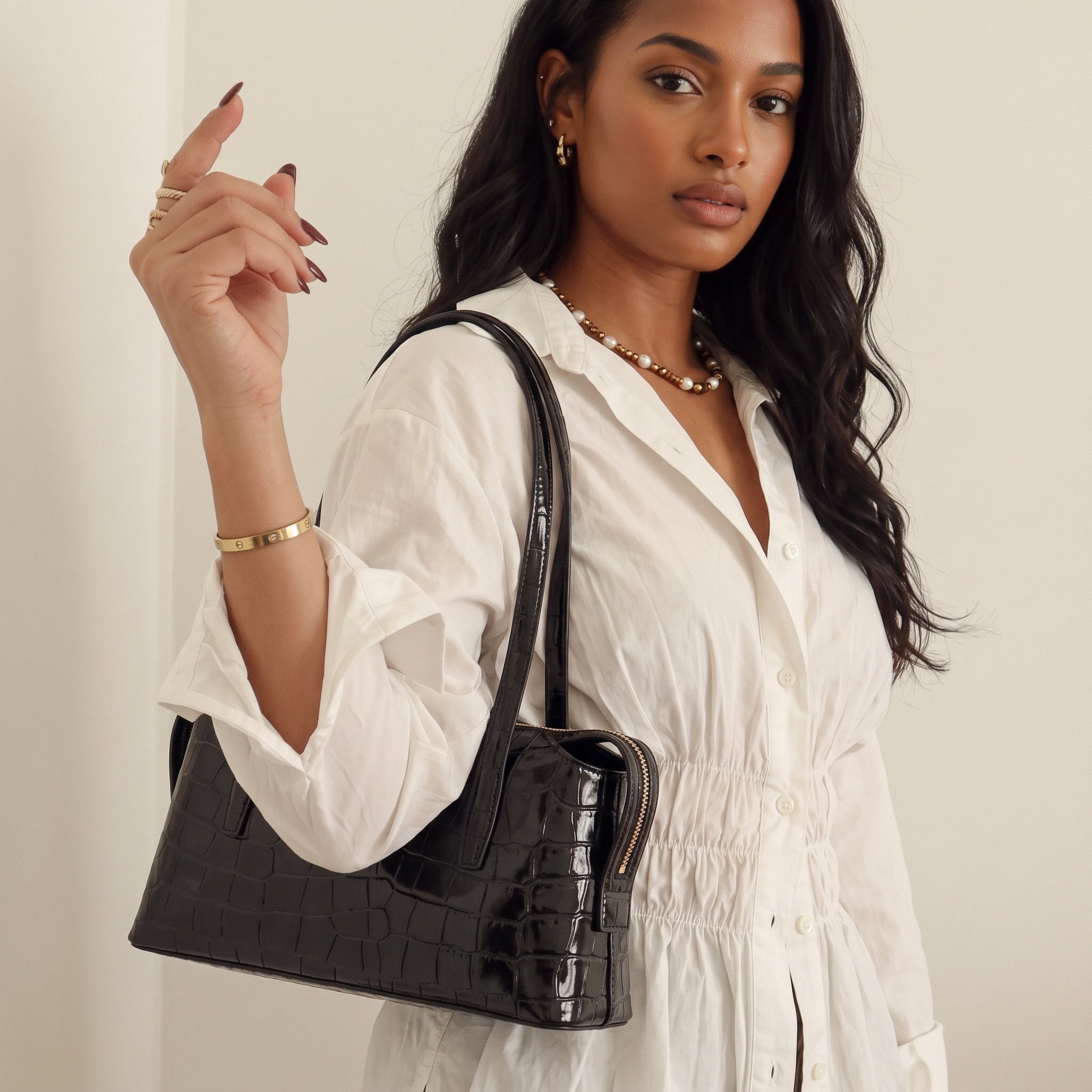 THE LORETTA EAST-WEST SHOULDER BAG
