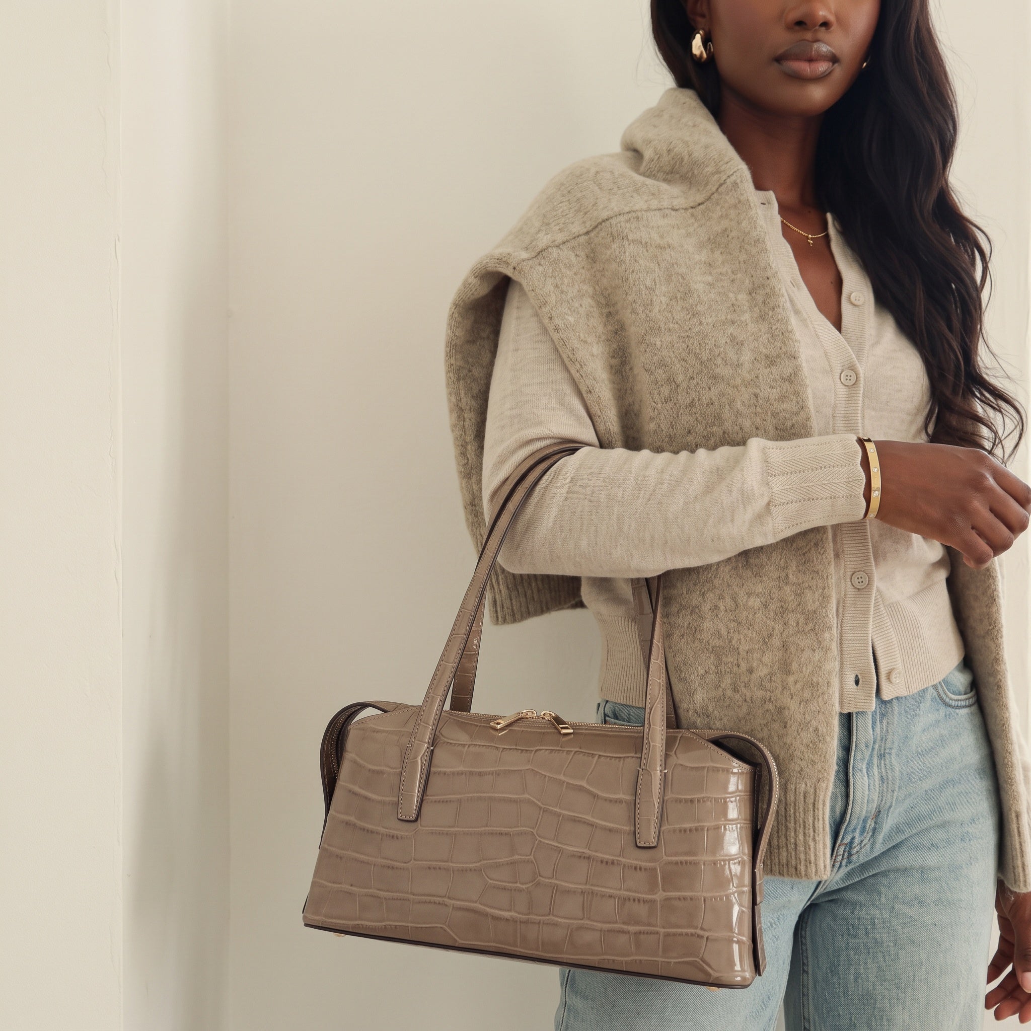 THE LORETTA EAST-WEST SHOULDER BAG