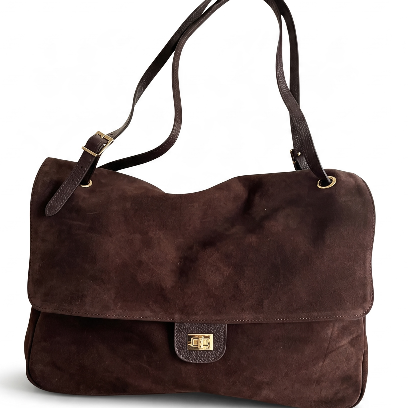 WILMA LARGE SUEDE SHOULDER BAG