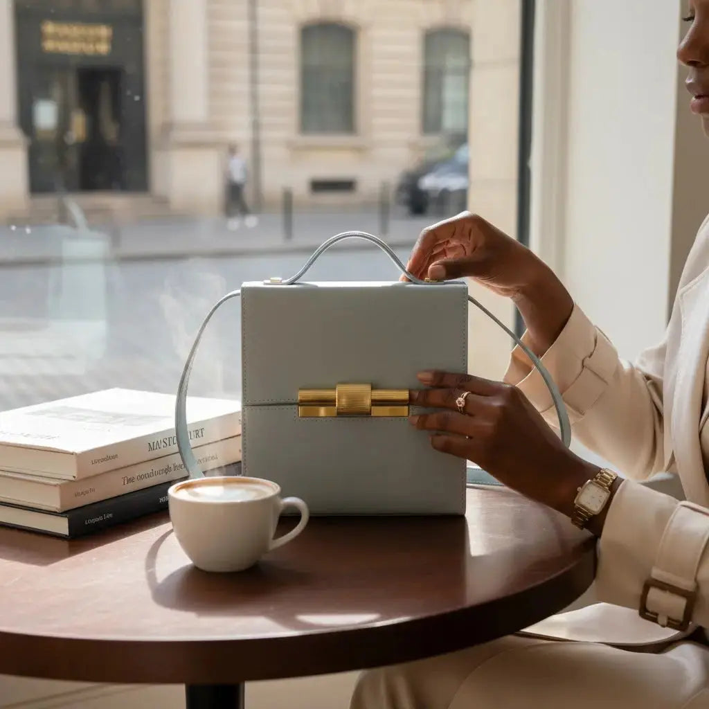 THE NINA CIGAR BOX BAG thebagicon