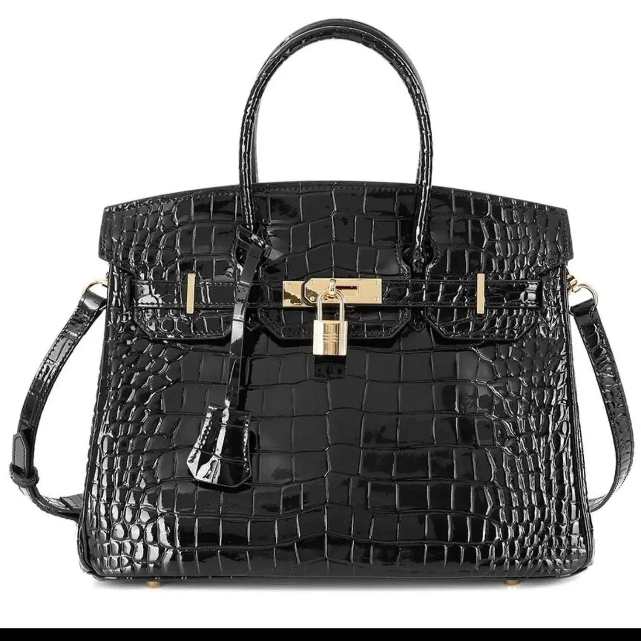 THE GWEN CROC EMBOSSED thebagicon