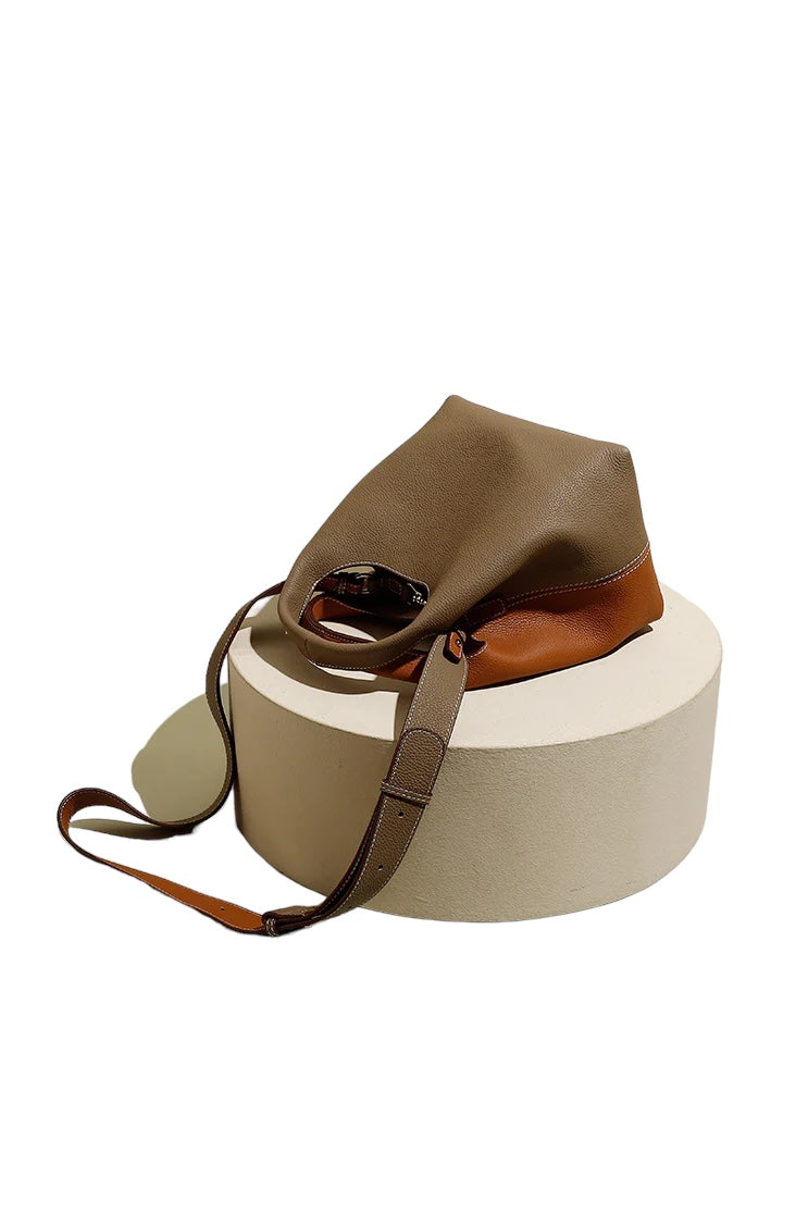 THE JO TWO-TONED BUCKET BAG