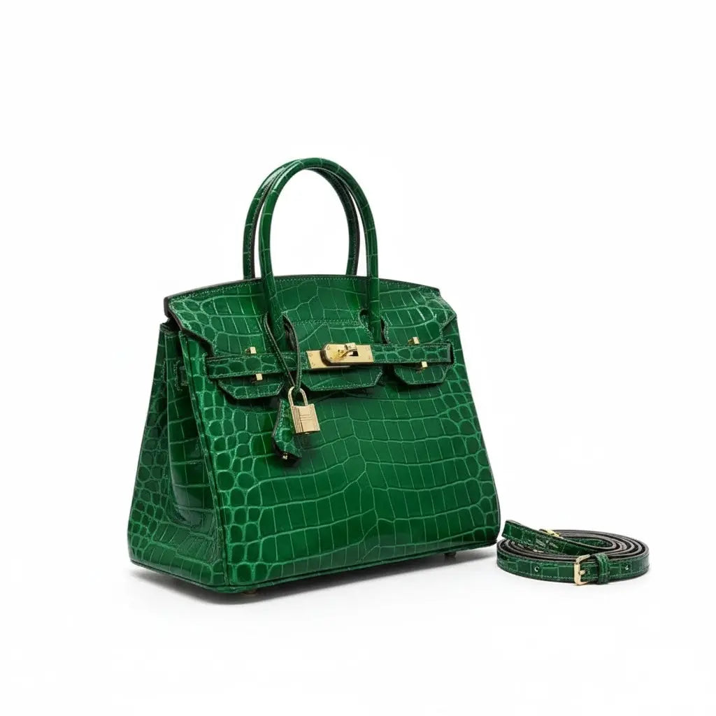 THE GWEN - CROC EMBOSSED thebagicon