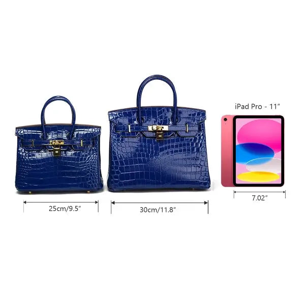 THE GWEN - CROC EMBOSSED thebagicon