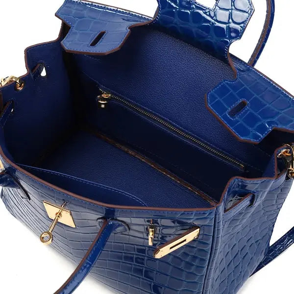 THE GWEN - CROC EMBOSSED thebagicon