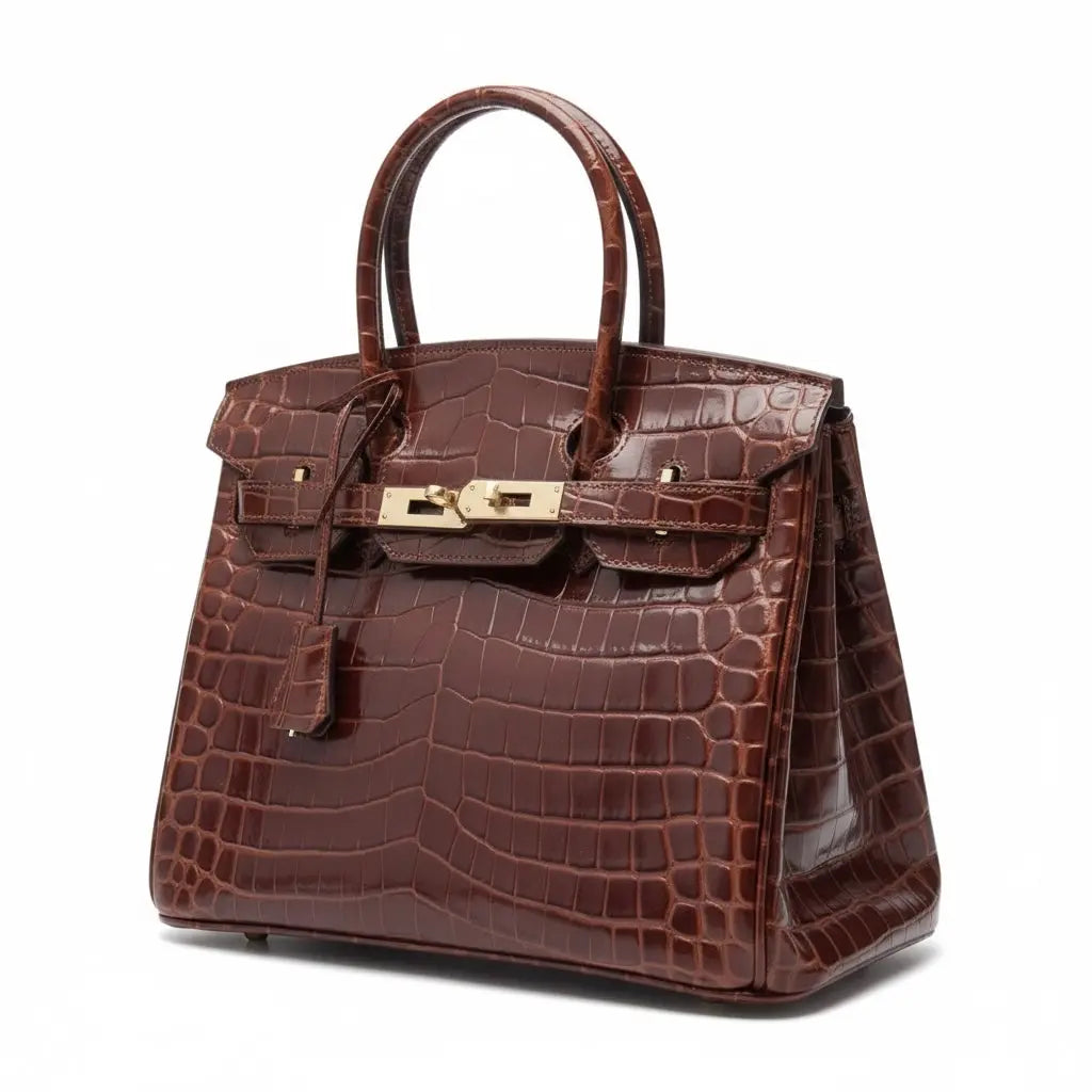 THE GWEN - CROC EMBOSSED thebagicon