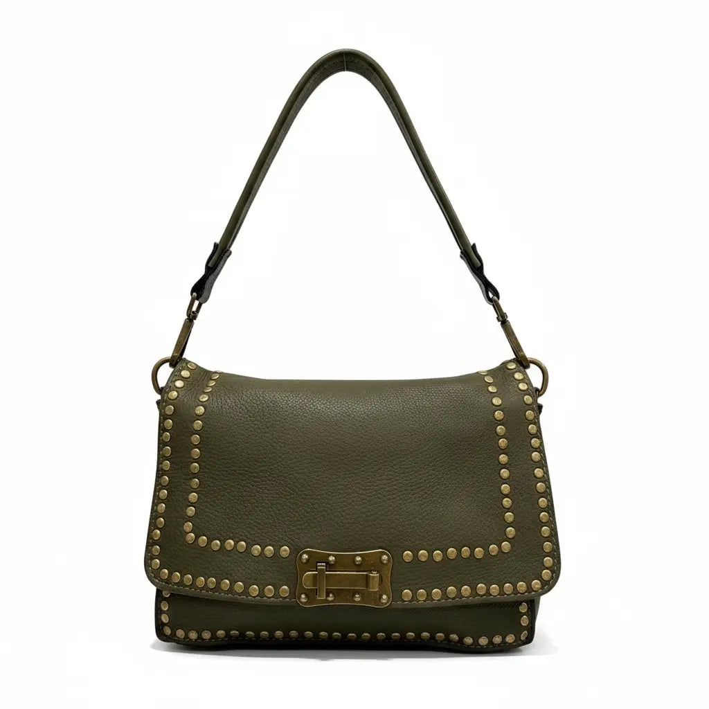 THE MAGGIE VINTAGE LEATHER SHOULDER BAG thebagicon