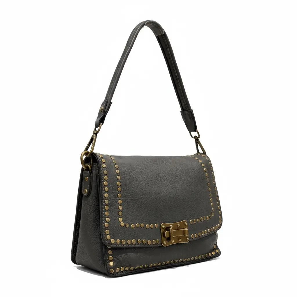 THE MAGGIE VINTAGE LEATHER SHOULDER BAG thebagicon