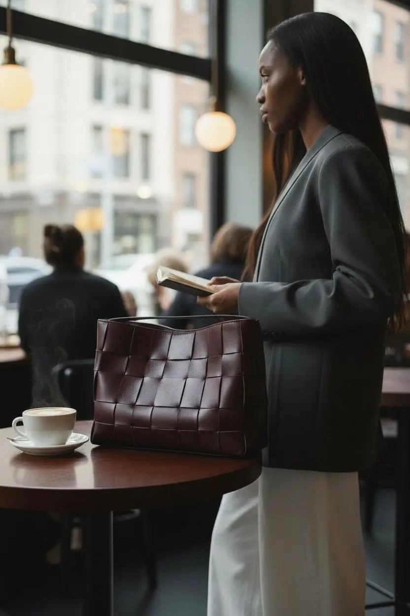 THE JOSEPHINE WOVEN TOTE thebagicon