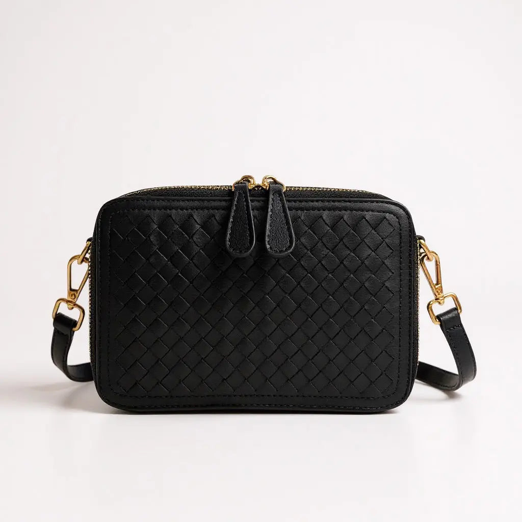 THE ROSETTA WOVEN HEART CROSSBODY thebagicon