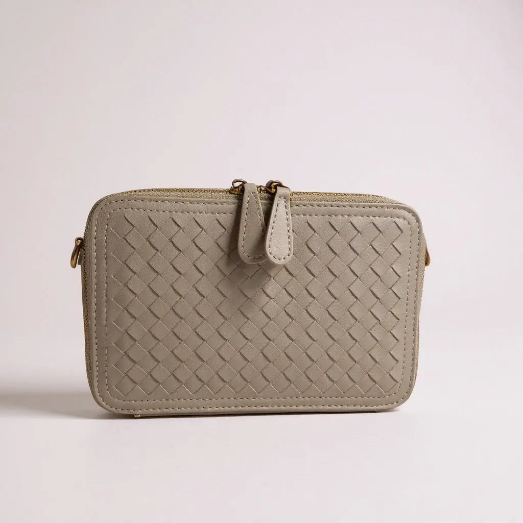 THE ROSETTA WOVEN HEART CROSSBODY thebagicon