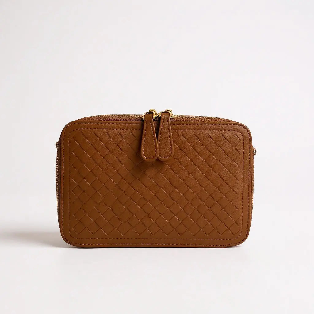 THE ROSETTA WOVEN HEART CROSSBODY thebagicon