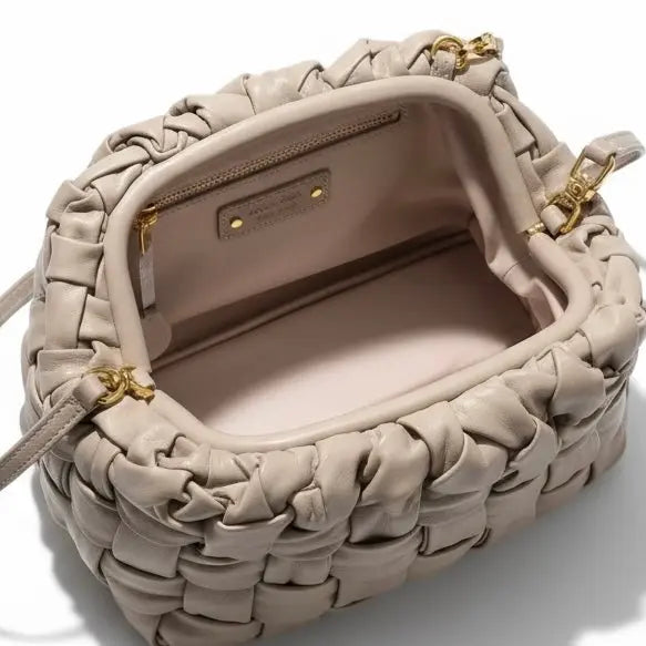 THE PHILLIS WOVEN CLUTCH thebagicon