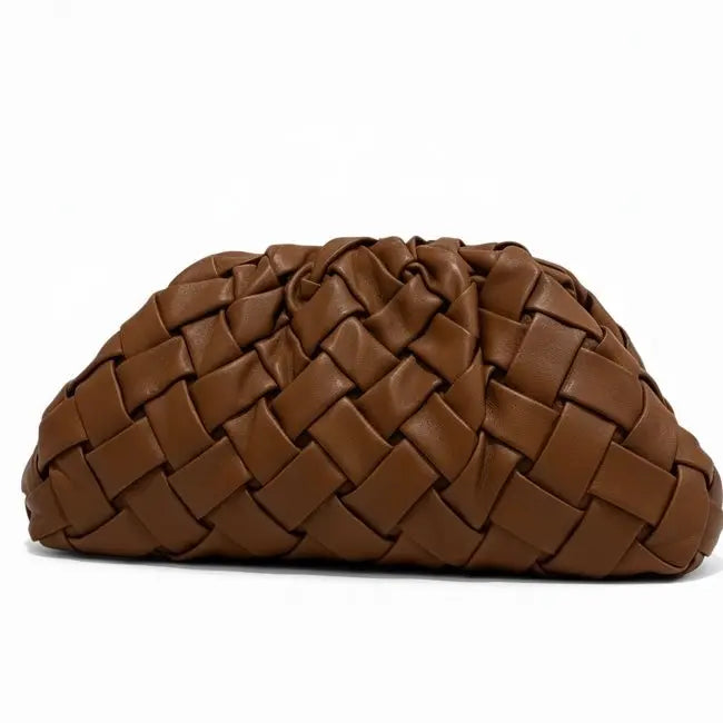 THE PHILLIS WOVEN CLUTCH thebagicon