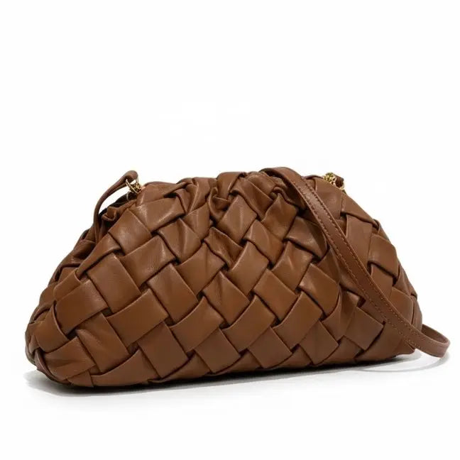 THE PHILLIS WOVEN CLUTCH thebagicon