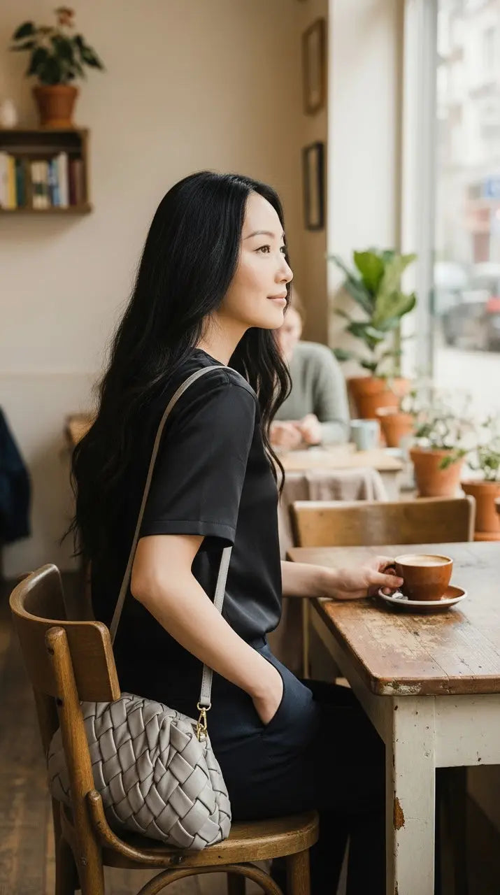 THE PHILLIS WOVEN CLUTCH thebagicon