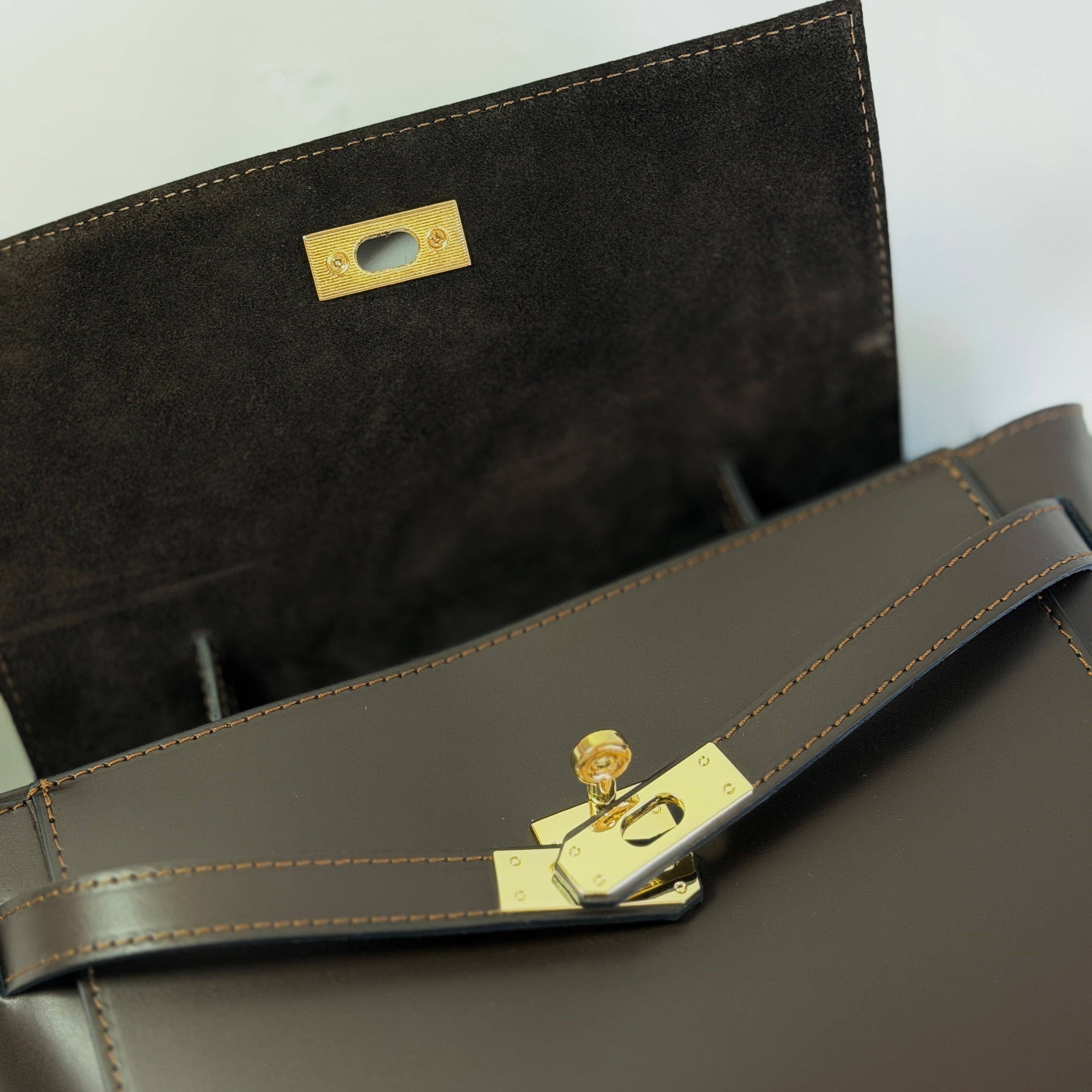 THE DIANA SMOOTH LEATHER TOP HANDLE BAG